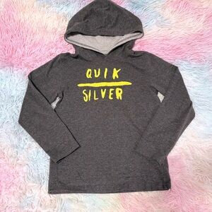❤️ 4 for 20 Bundle - Quiksilver Kids Charcoal Hoodie with Neon Yellow Accents